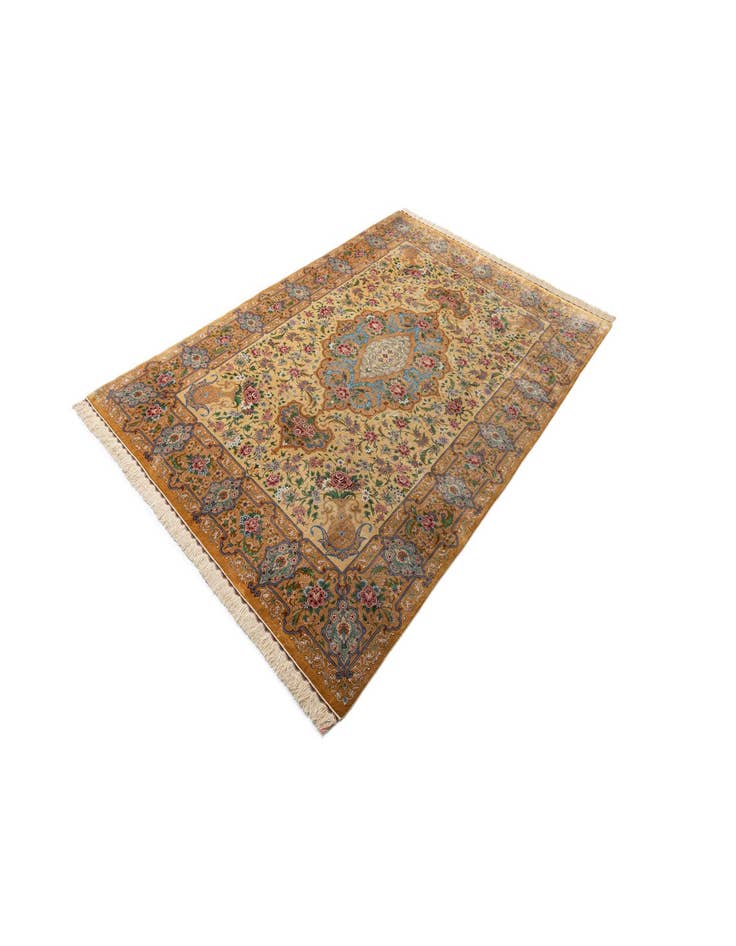 Detail image of  6' 8 x 9' 9 Ghom Silk Rug