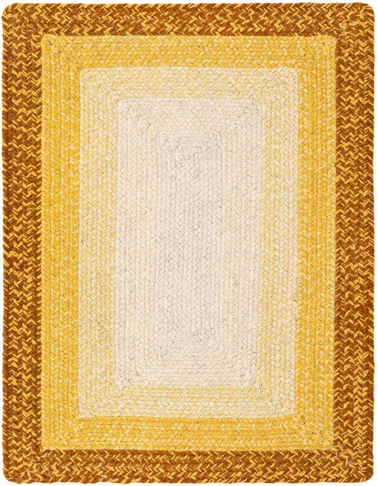Detail image of  2' x 3' 1  Hand Hand Braided Wool Rug