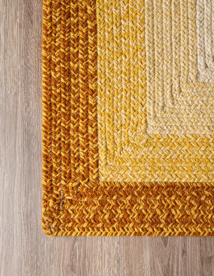 Detail image of  7' 10 x 10'  Hand Hand Braided Wool Rug