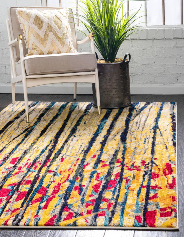 Detail image of  9' x 12'  Washable Hyacinth Rug