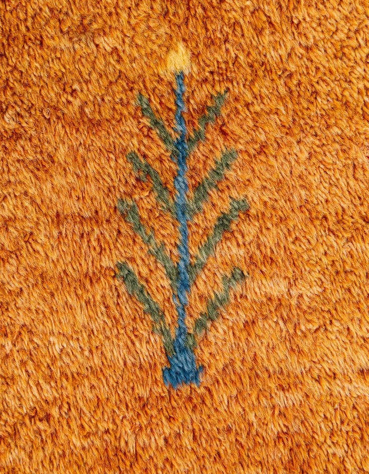 Detail image of  7' 2 x 9' 10  Hand Knotted Indo Gabbeh Wool Rug