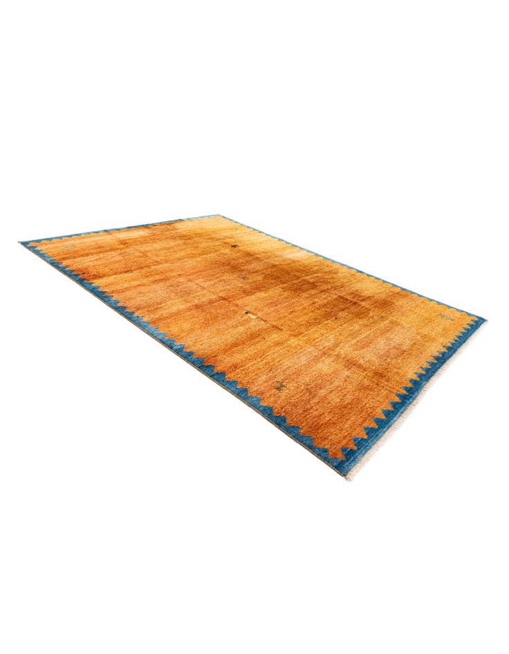 Detail image of  7' 2 x 9' 10  Hand Knotted Indo Gabbeh Wool Rug