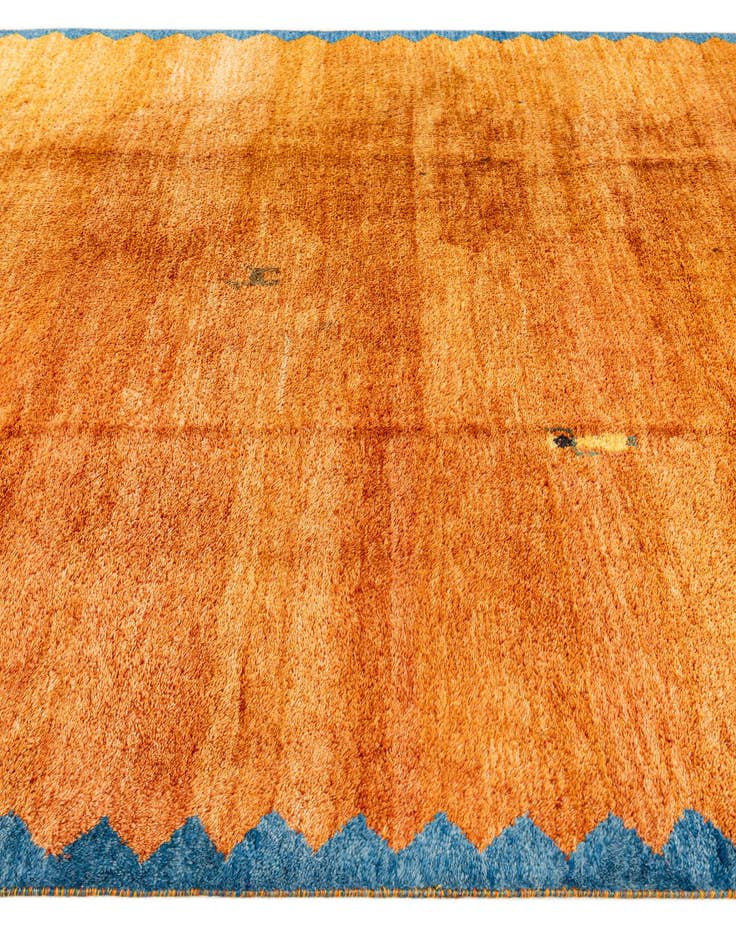 Detail image of  7' 2 x 9' 10  Hand Knotted Indo Gabbeh Wool Rug