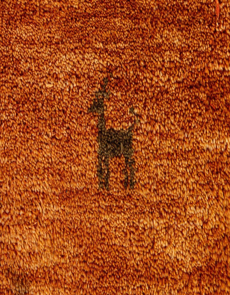Detail image of  7' 2 x 9' 10  Hand Knotted Indo Gabbeh Wool Rug