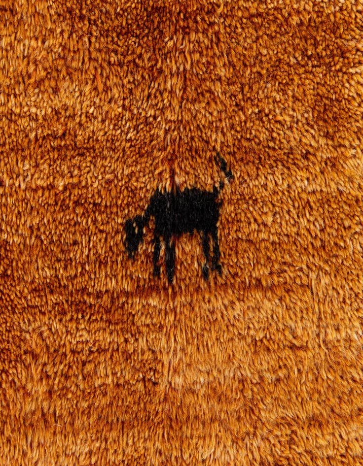 Detail image of  7' 2 x 9' 10  Hand Knotted Indo Gabbeh Wool Rug