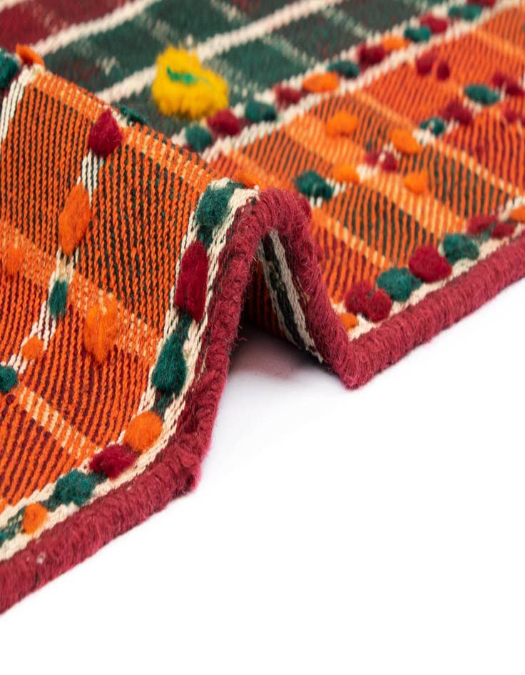 Detail image of  4' 11 x 7' 3 Jajim Wool Rug