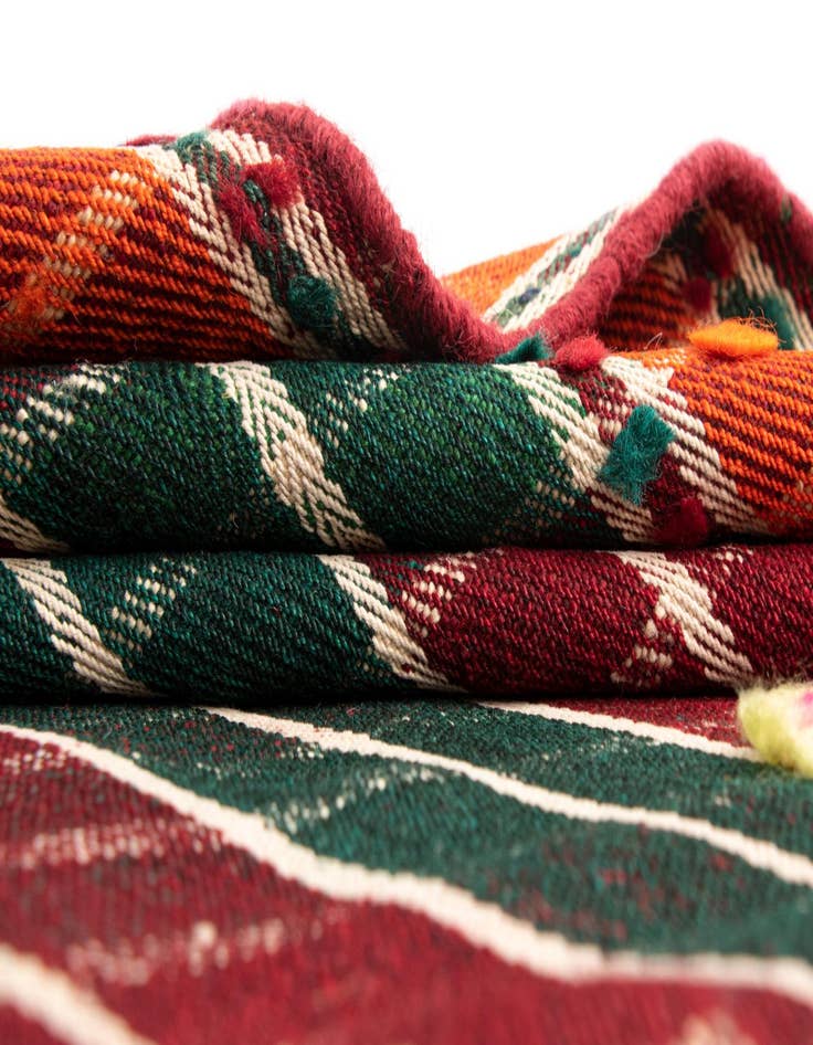 Detail image of  4' 11 x 7' 3 Jajim Wool Rug