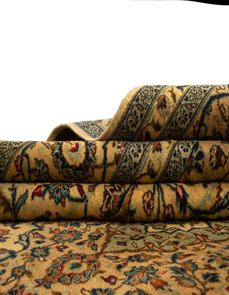 Detail image of  8' 1 x 11' 8 Kashan Wool Rug