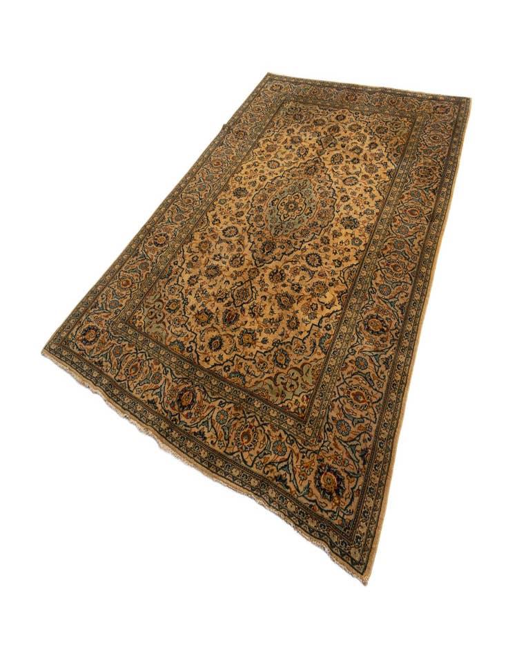 Detail image of  7' 11 x 10' 10 Kashan Wool Rug