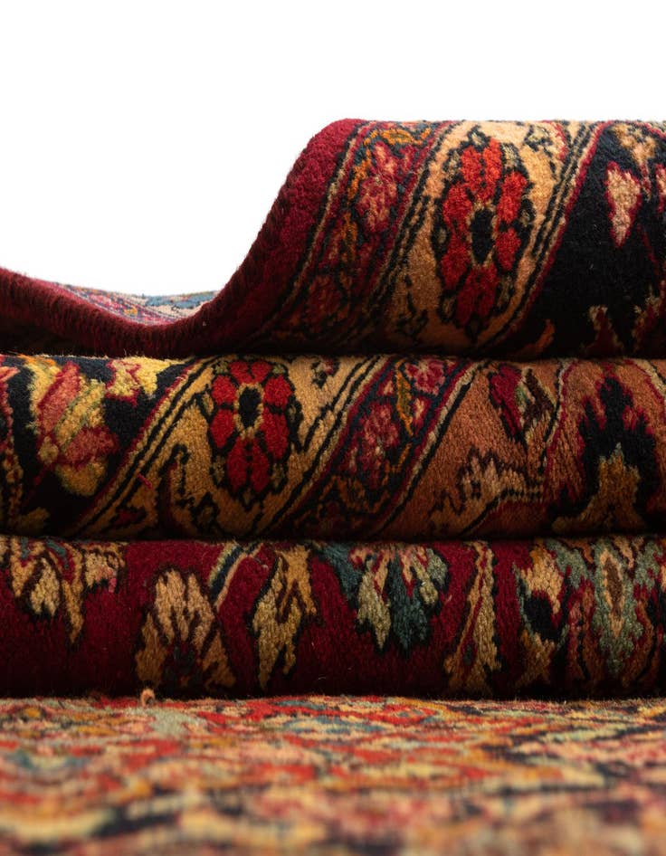 Detail image of  9' 5 x 12' 5 Kashan Wool Rug