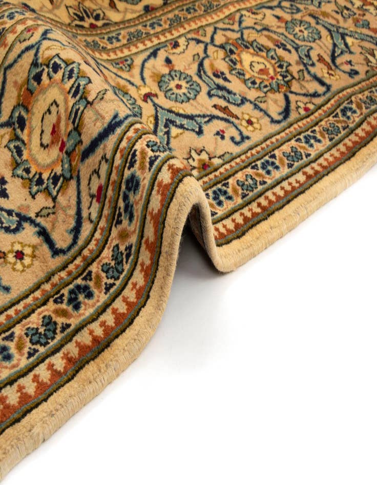 Detail image of  8' x 11' 10  Hand Knotted Kashan Persian Wool Rug