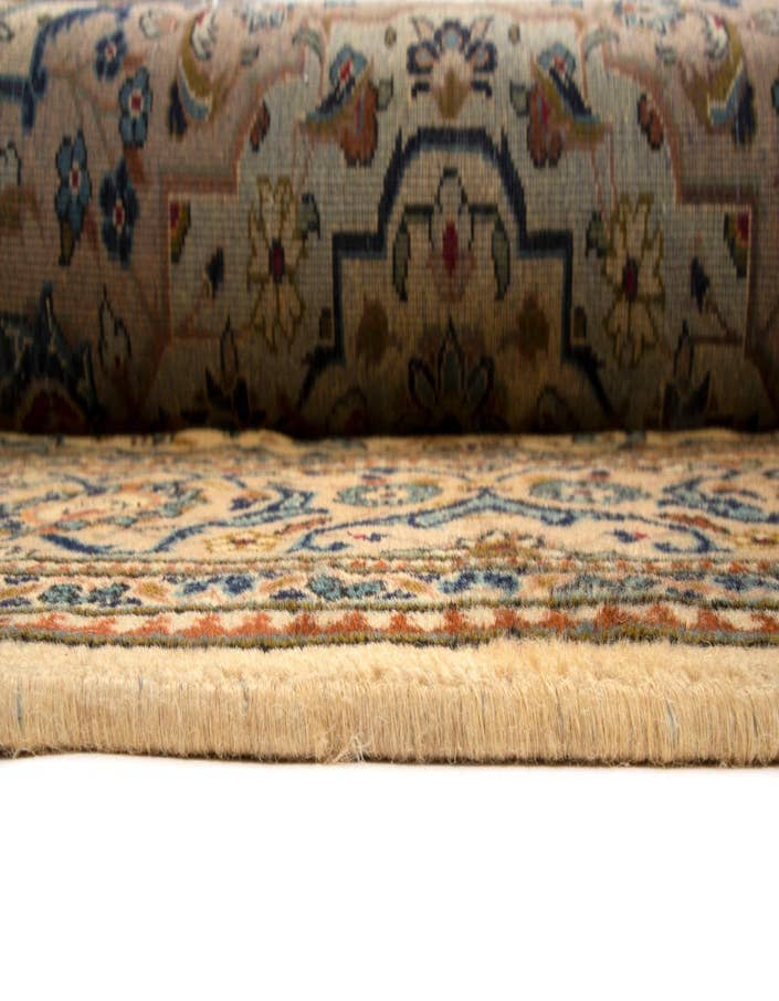 Detail image of  8' x 11' 10  Hand Knotted Kashan Persian Wool Rug