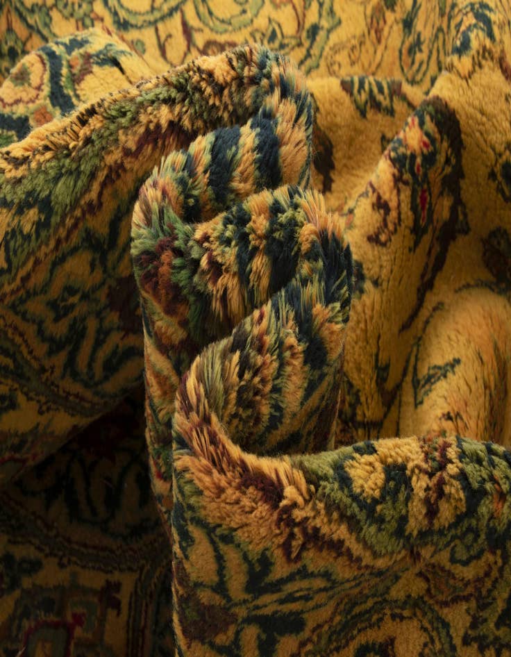 Detail image of  8' 4 x 13'  Hand Knotted Kashan Persian Wool Rug