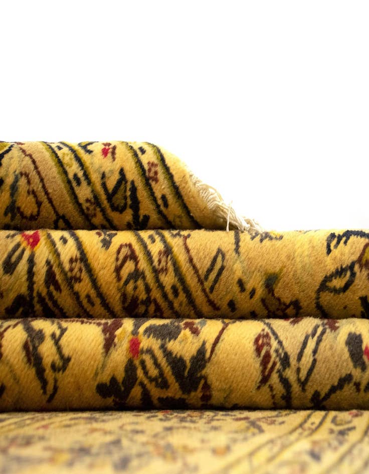 Detail image of  6' 6 x 9' 7  Hand Knotted Kashan Persian Wool Rug