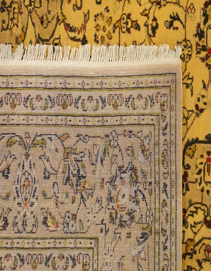 Detail image of  6' 6 x 9' 7  Hand Knotted Kashan Persian Wool Rug