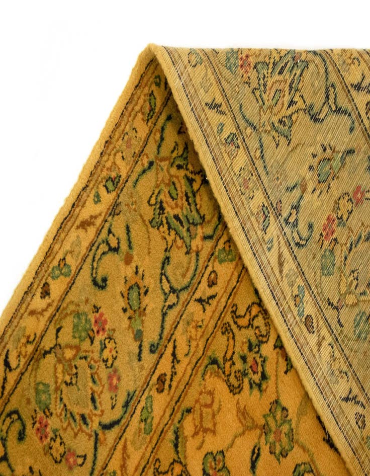 Detail image of  6' 3 x 9' 3  Hand Knotted Kashan Persian Wool Rug