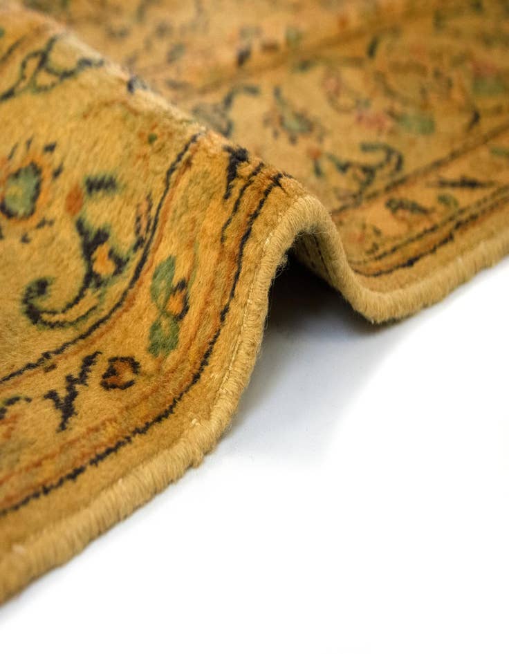 Detail image of  6' 3 x 9' 3  Hand Knotted Kashan Persian Wool Rug