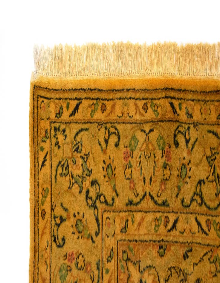 Detail image of  6' 3 x 9' 3  Hand Knotted Kashan Persian Wool Rug