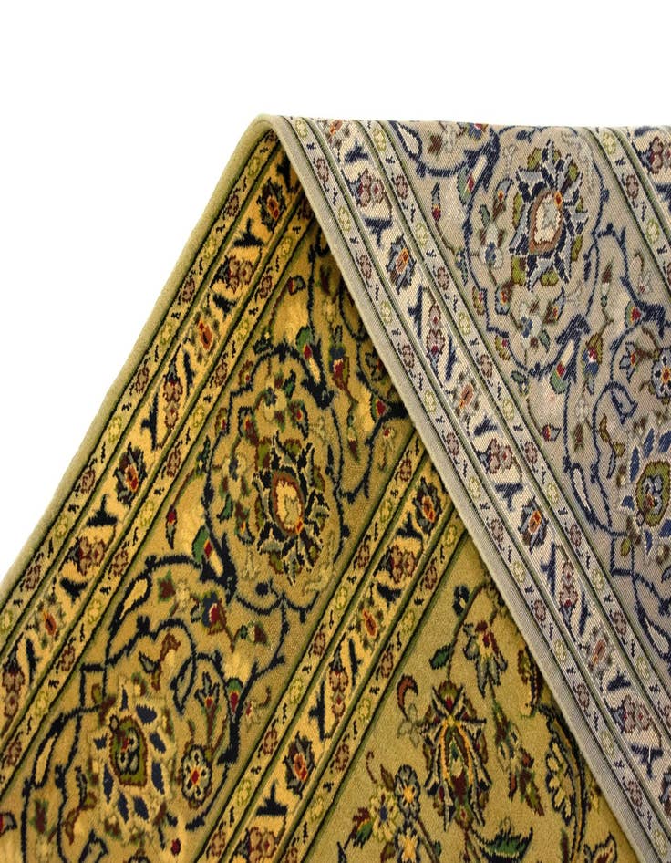 Detail image of  8' 1 x 11' 1  Hand Knotted Kashan Persian Wool Rug