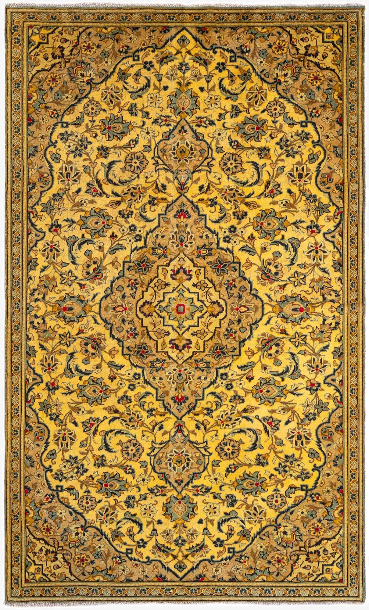  5' 5 x 9' Kashan Wool Rug