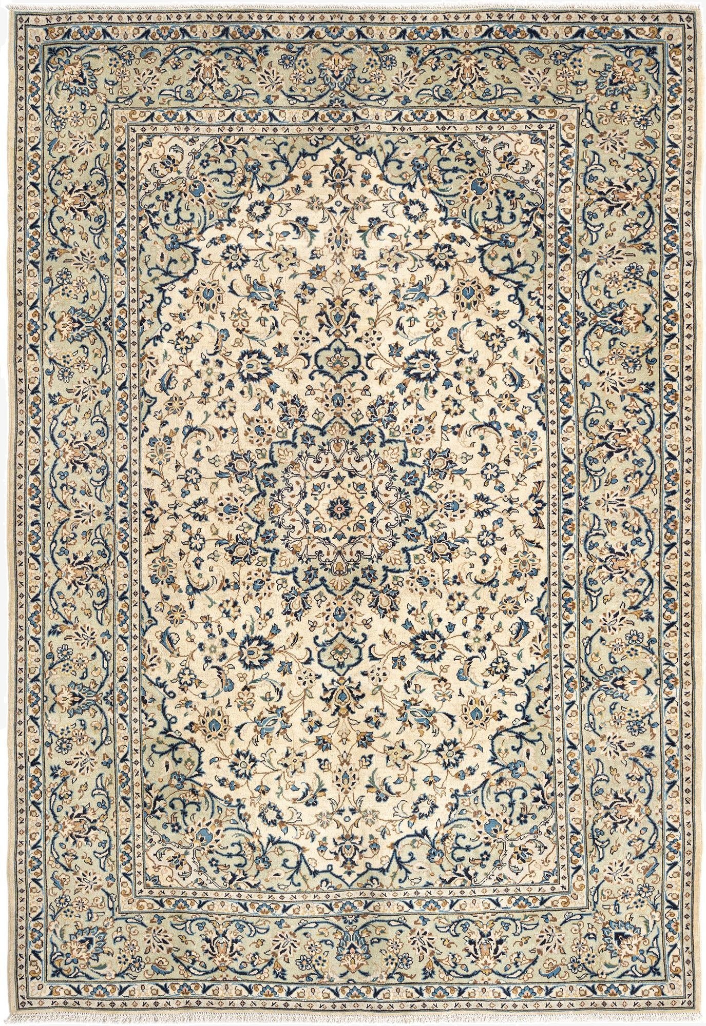  6' 6 x 9' 8 Kashan Wool Rug