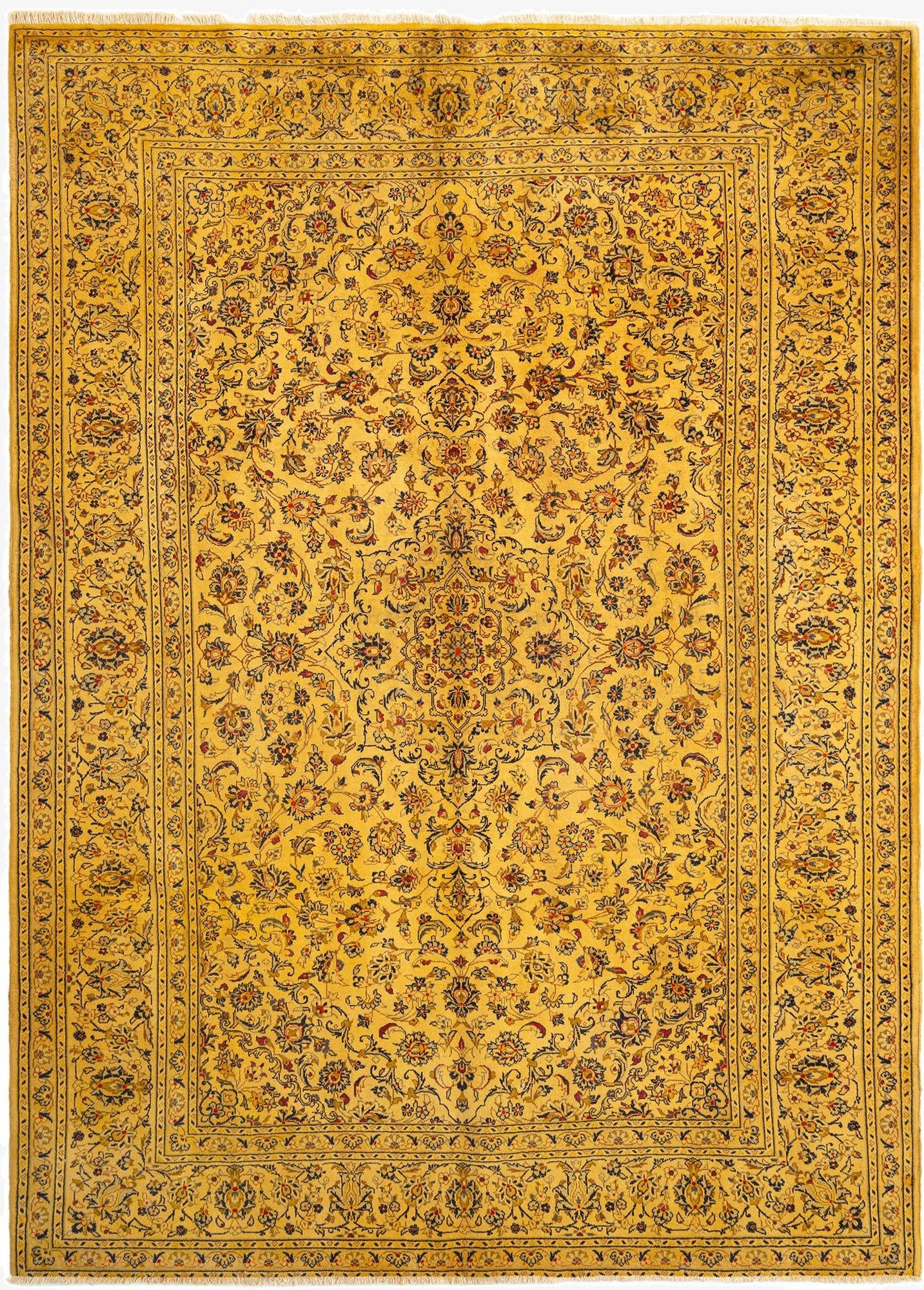  7' 11 x 11' 1 Kashan Wool Rug