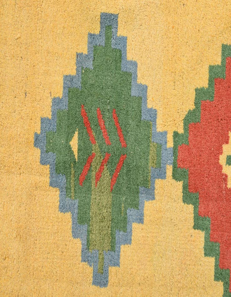 Detail image of  4' 9 x 5' 1  Hand Knotted Kashkuli Gabbeh Wool Rug