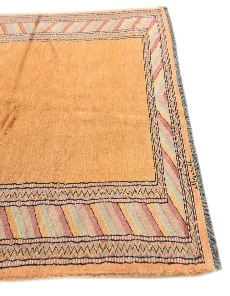 Detail image of  3' 2 x 4' 10  Hand Knotted Kashkuli Gabbeh Oriental Wool Rug