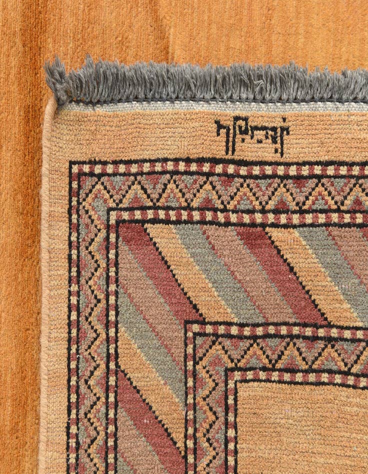 Detail image of  3' 2 x 4' 10  Hand Knotted Kashkuli Gabbeh Oriental Wool Rug