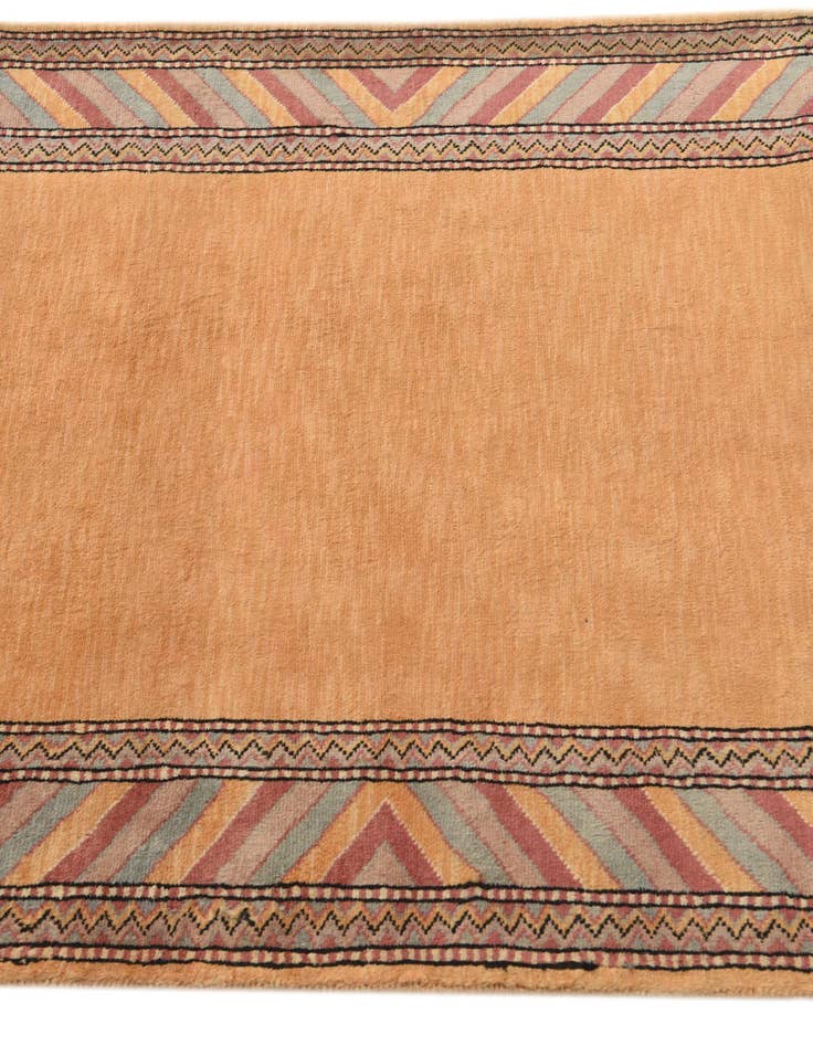 Detail image of  3' 1 x 5' 2  Hand Knotted Kashkuli Gabbeh Oriental Wool Rug