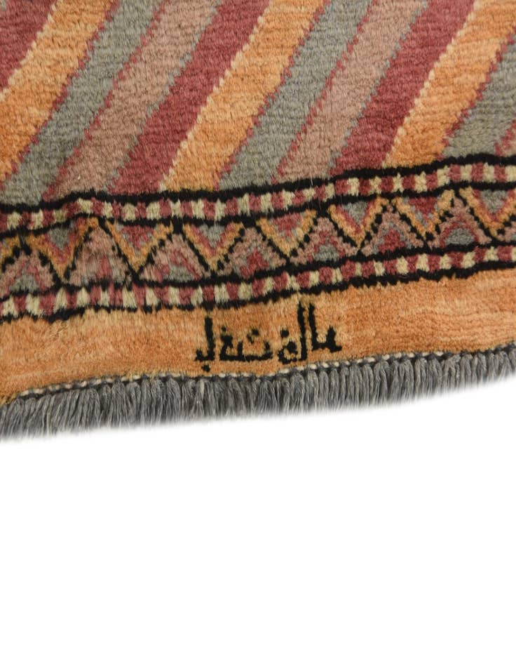 Detail image of  3' 1 x 5' 2  Hand Knotted Kashkuli Gabbeh Oriental Wool Rug