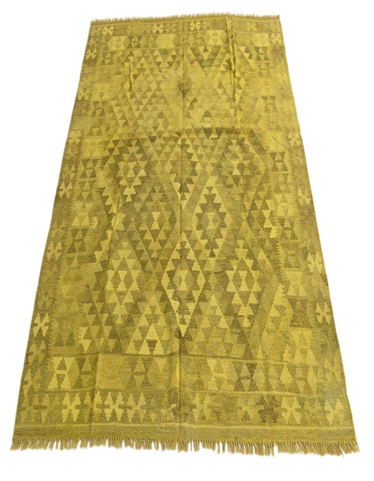 Detail image of  5' 3 x 6' 5  Hand Woven Kilim Fars Wool Rug