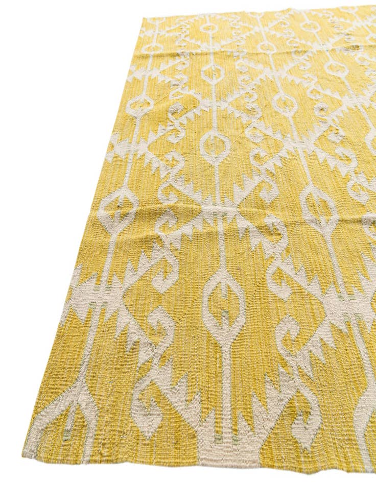 Detail image of  5' 7 x 7' 8  Hand Woven Kilim Modern Wool Rug