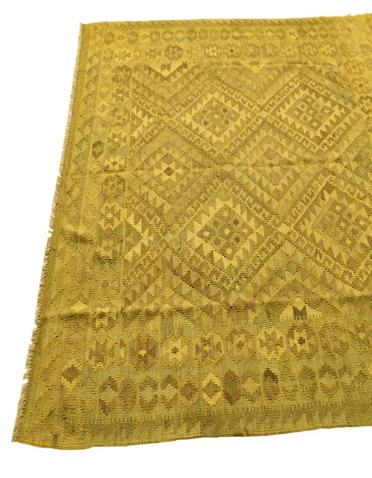 Detail image of  5' 3 x 6' 4  Hand Woven Kilim Modern Wool Rug