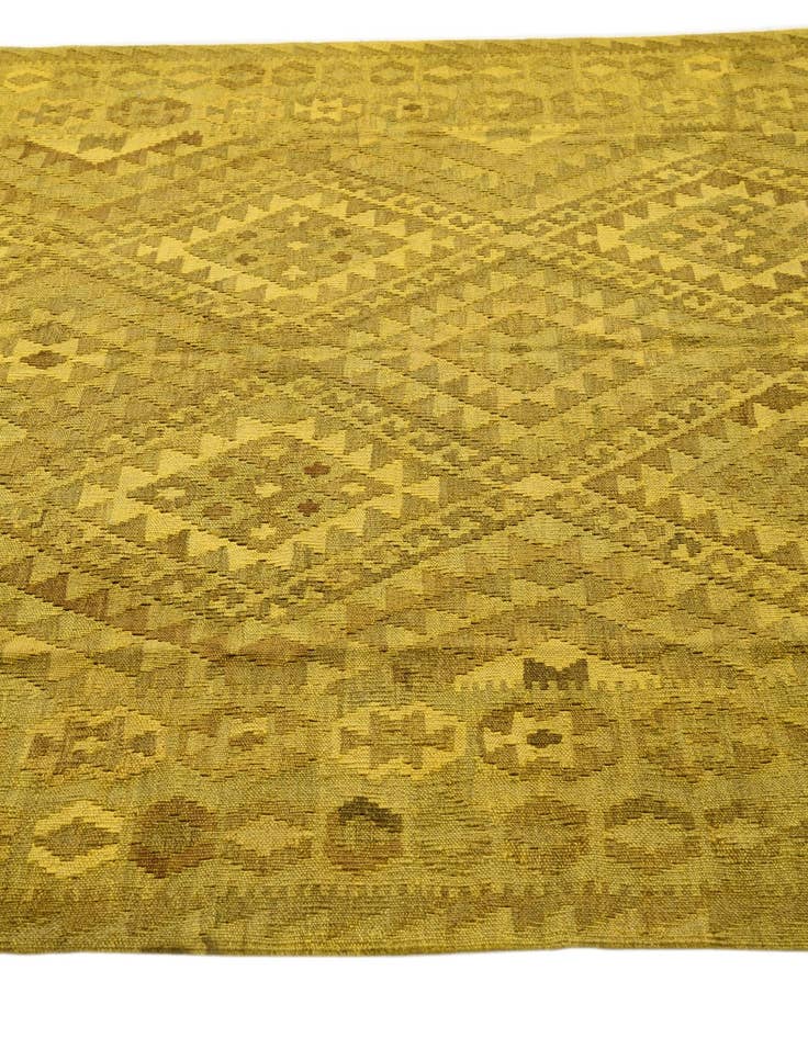 Detail image of  5' 3 x 6' 4  Hand Woven Kilim Modern Wool Rug
