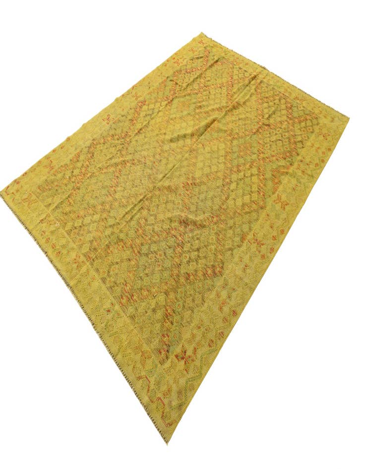 Detail image of  6' x 8' 1  Hand Woven Kilim Modern Wool Rug