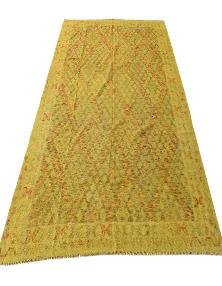 Detail image of  6' x 8' 1  Hand Woven Kilim Modern Wool Rug