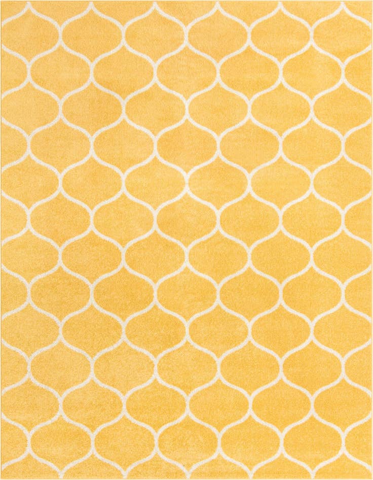 Detail image of 7' 10 x 11' Lattice Frieze Rug