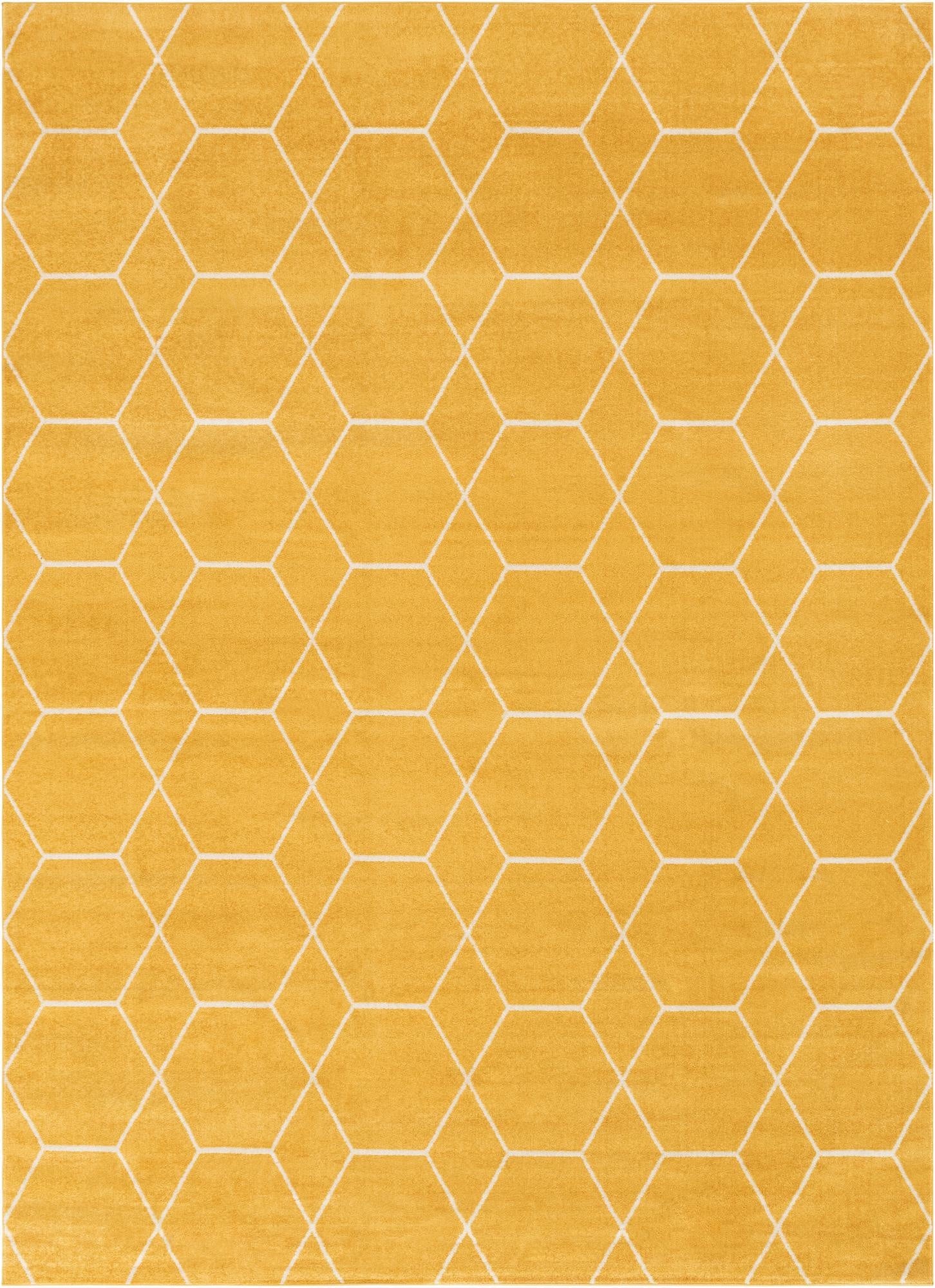 Primary image  7' 10 x 11' Lattice Frieze Rug