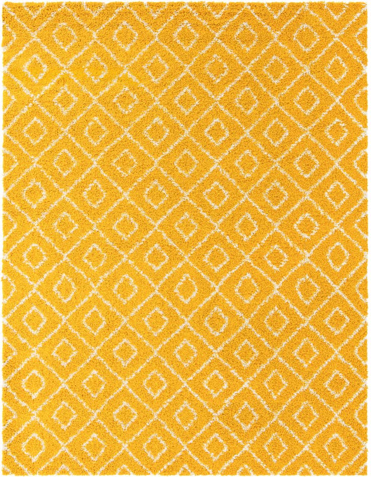 Detail image of  10' 8 x 14' Lattice Shag Rug