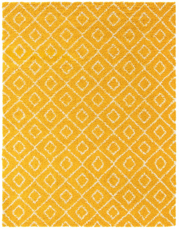 Detail image of  10' x 13' Lattice Shag Rug