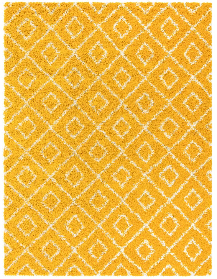Detail image of  9' x 12' Lattice Shag Rug