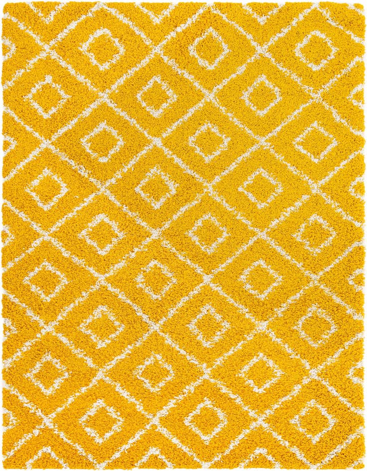 Detail image of  6' x 9' Lattice Shag Rug