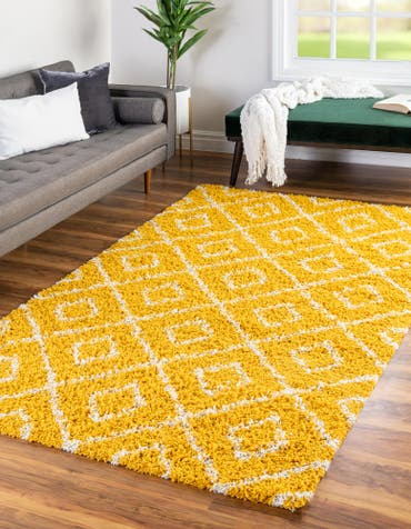  2' x 3' Lattice Shag Rug