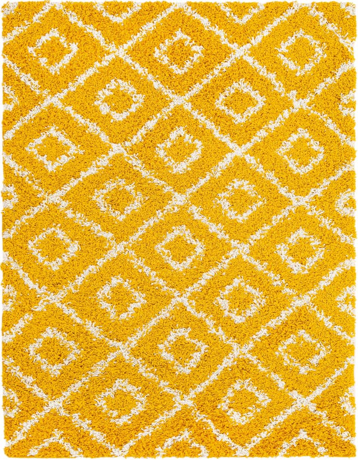 Detail image of  4' x 6' Lattice Shag Rug