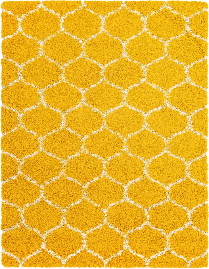 Detail image of  5' 3 x 8' Lattice Shag Rug