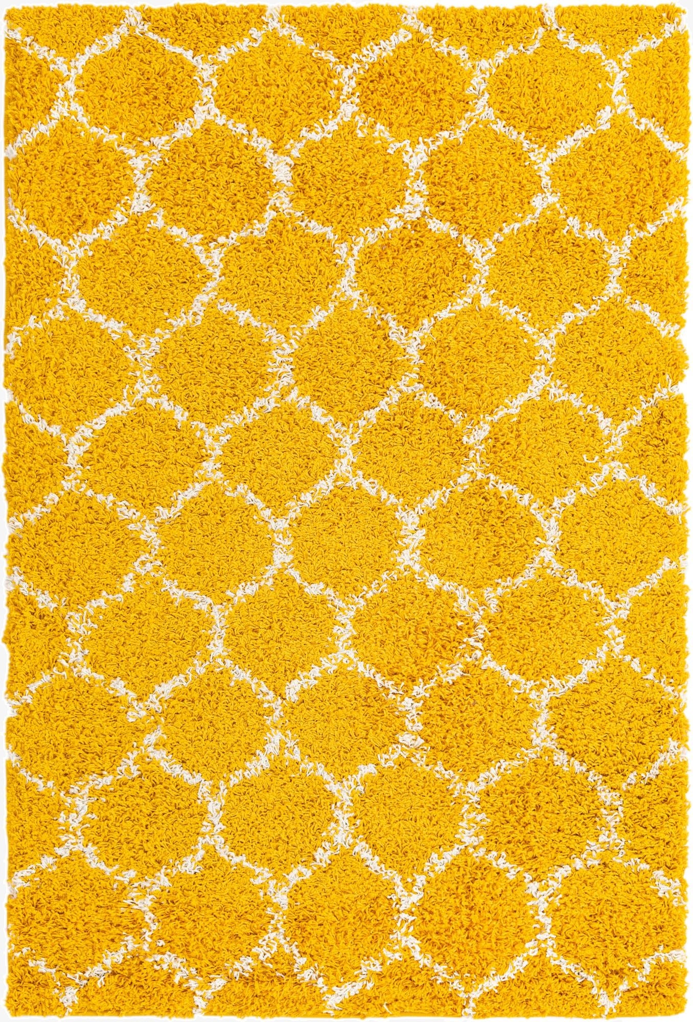  4' x 6' Lattice Shag Rug
