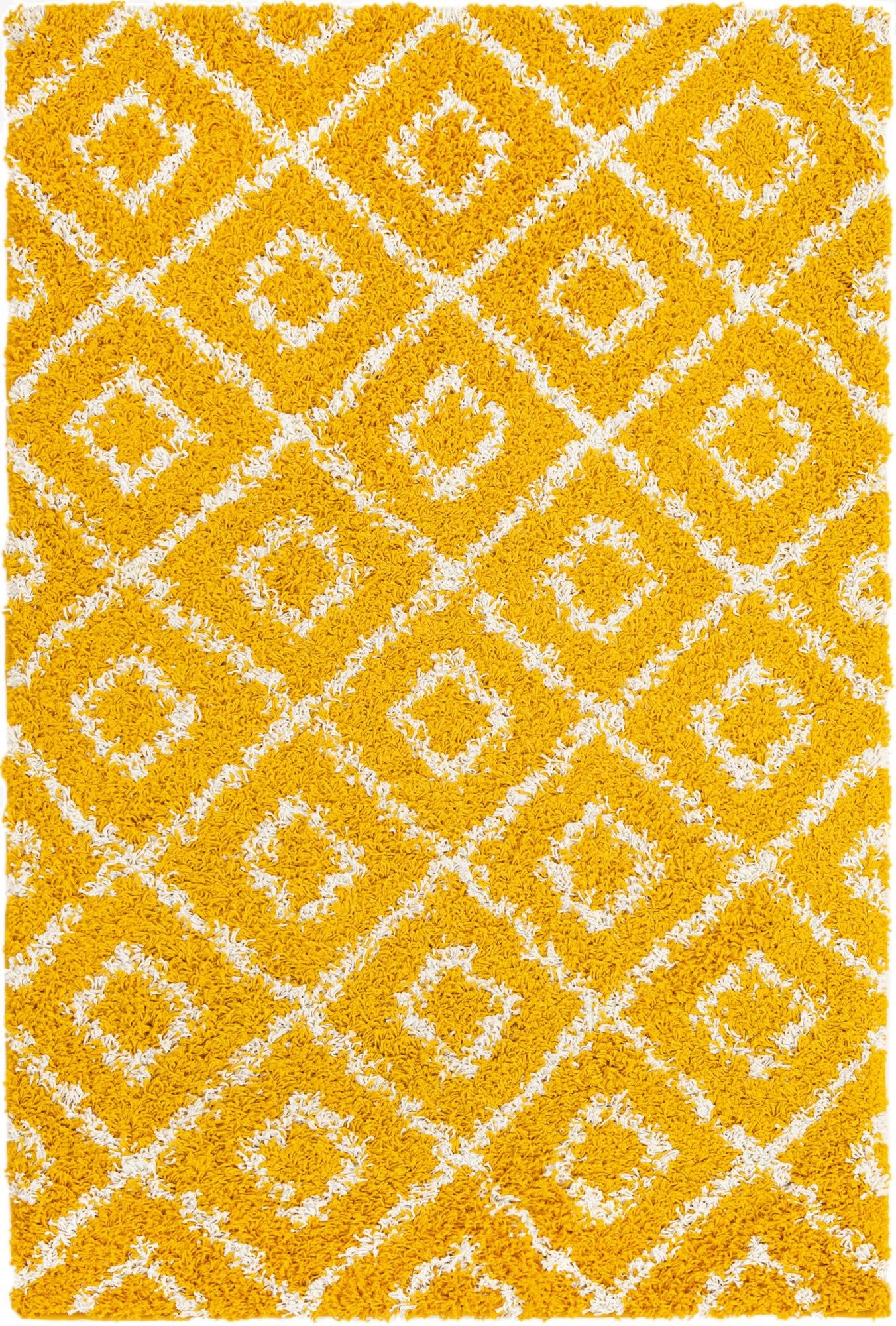  4' x 6' Lattice Shag Rug