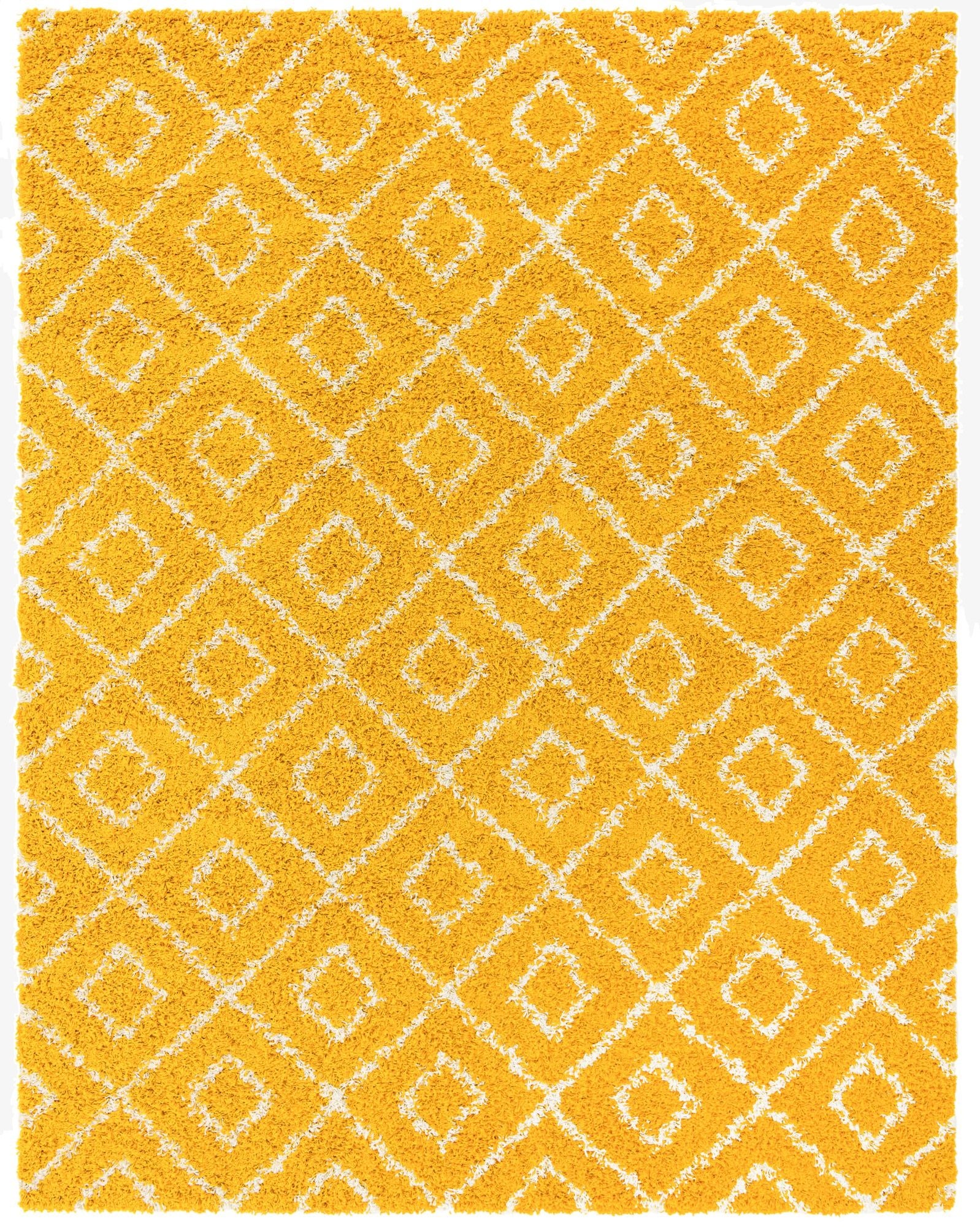  9' x 12' Lattice Shag Rug