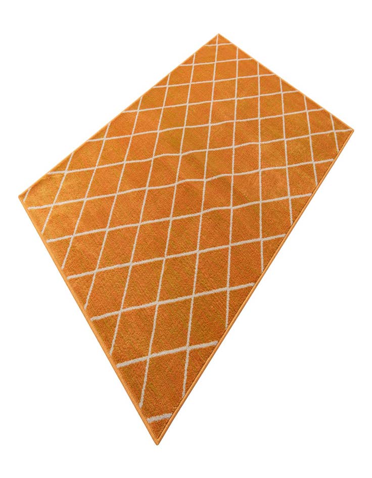 Detail image of  4' x 5' 8 Lattice Trellis Rug